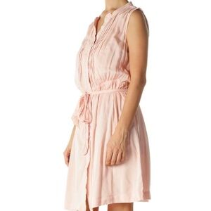 LOFT Sleeveless Shirt Dress Blush Pink Size 8 NWT